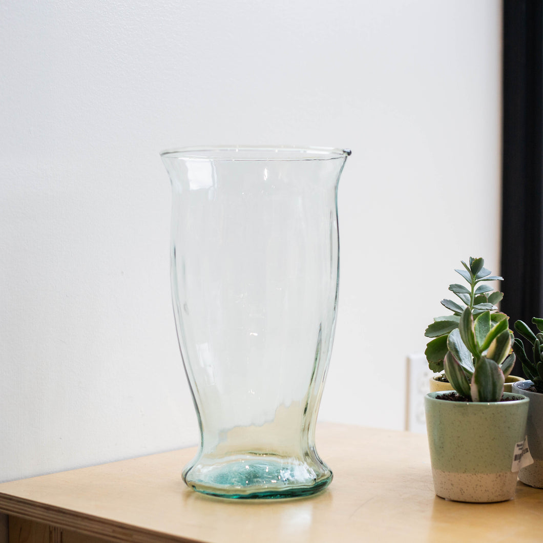Vase 11.5 pouces en verre 100% recyclé