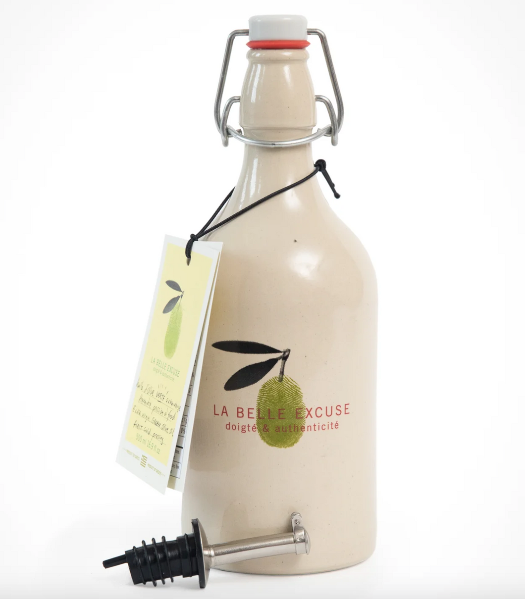 Huilier céramique, huile d'olive verte 500ml