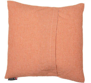 c-Coussin rayé terracotta (taie+bourre)